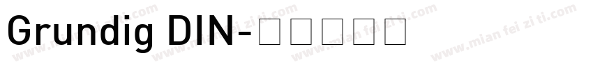 Grundig DIN字体转换